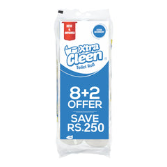 Xtracleen Toilet Roll 8+2 (Pack of 10)